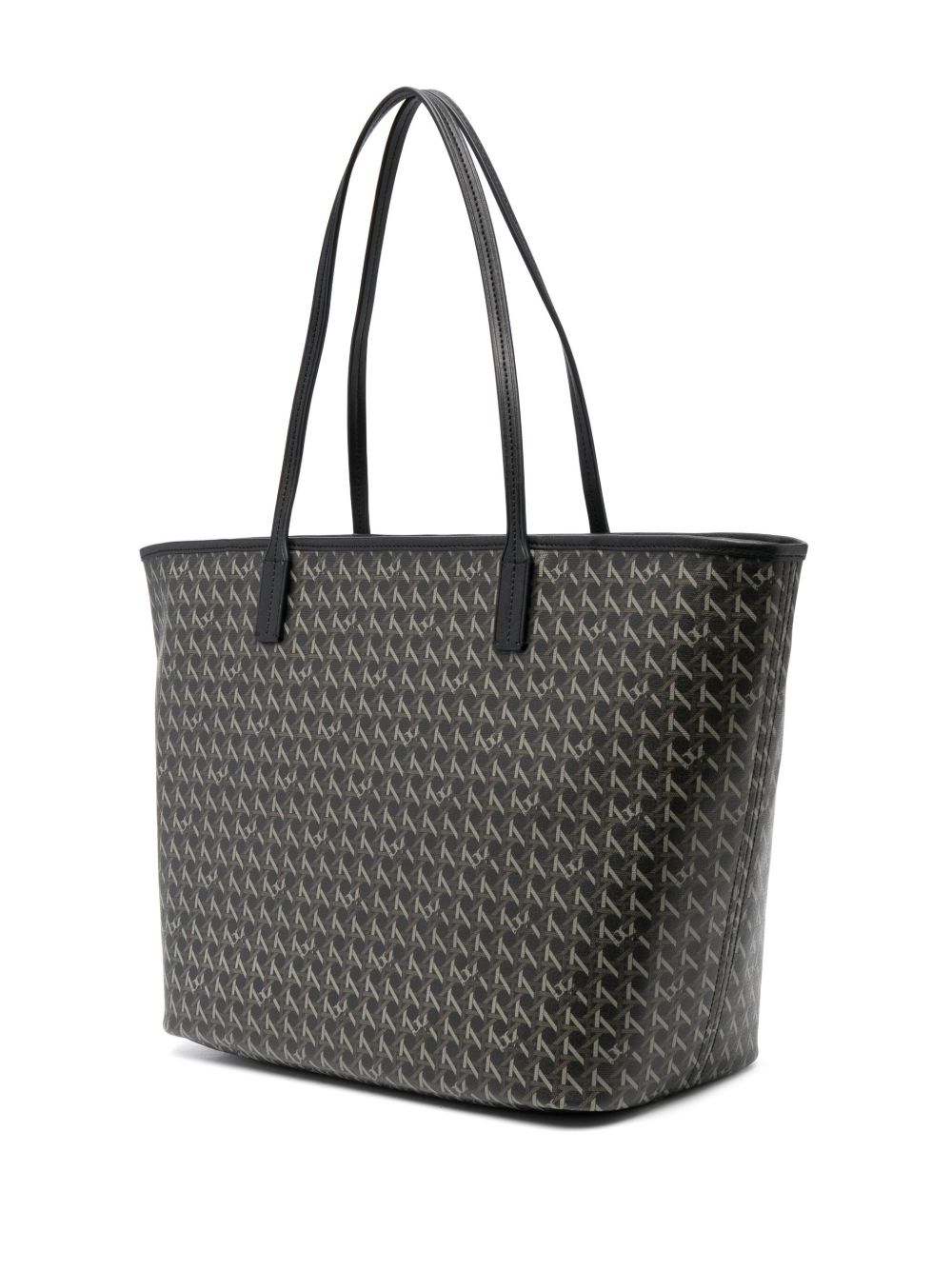 Tory Burch Ever-Ready Basket-Weave Tote with Zip Black
