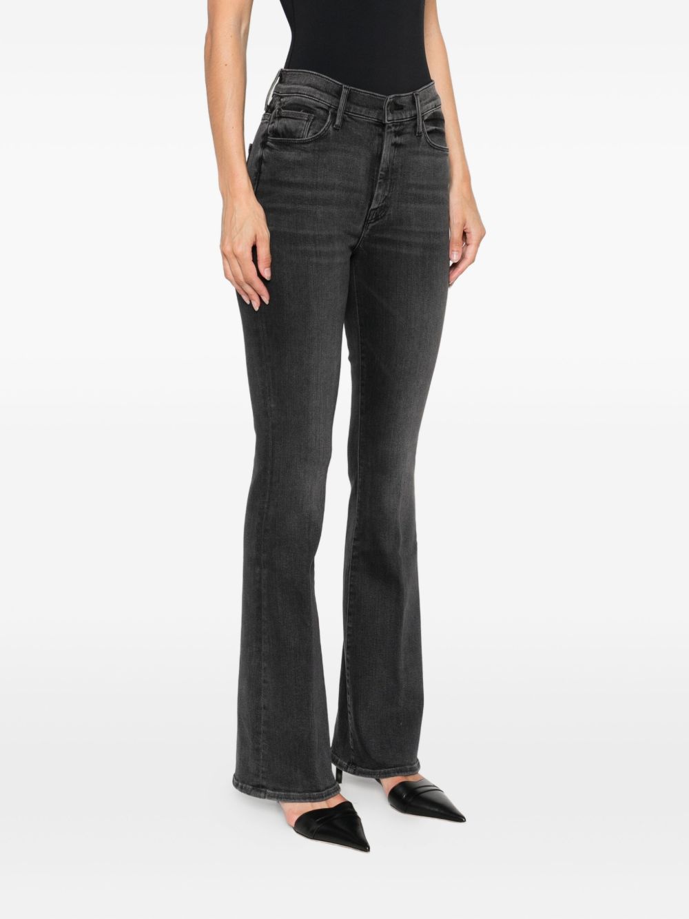 Mother The Weekender Grey Cotton-Blend Jeans Grey