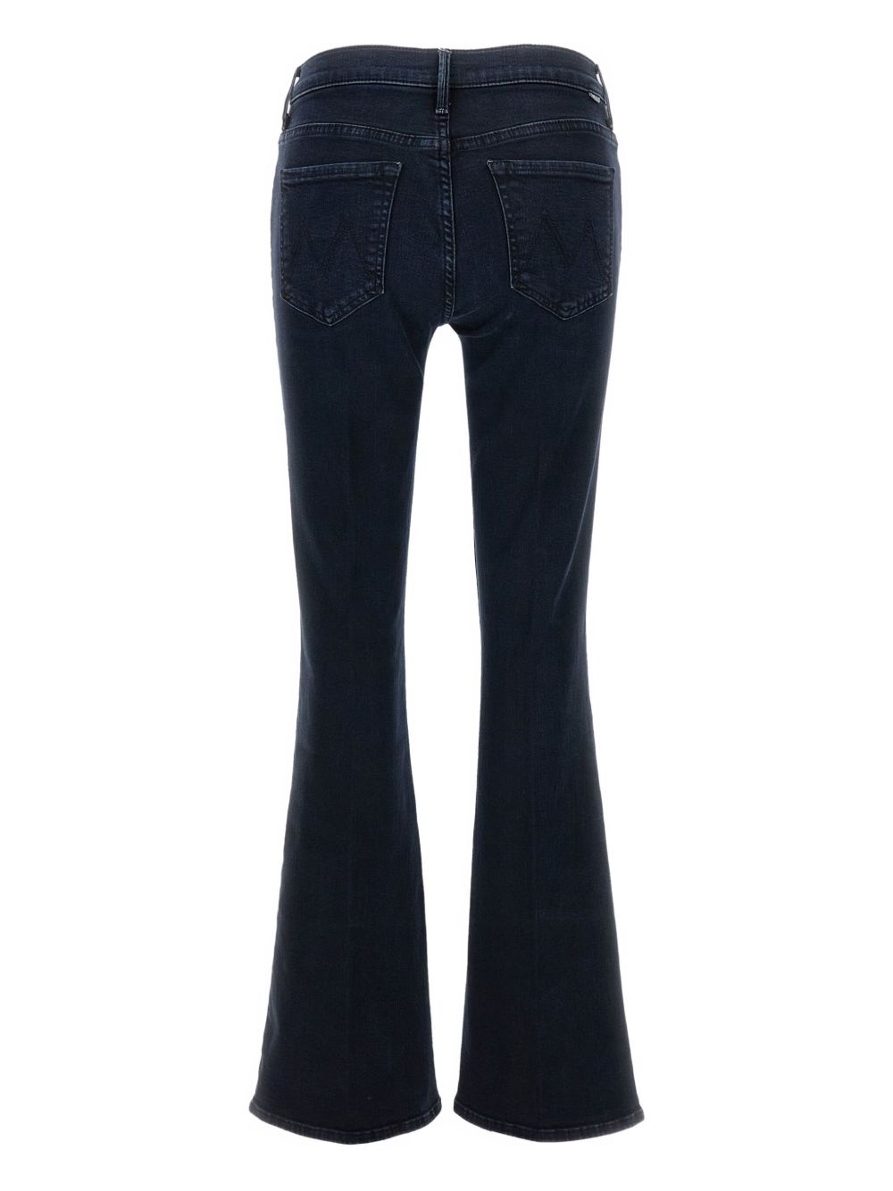 Mother The Weekender Silk-Nylon Blend Flared Jeans Blue blue