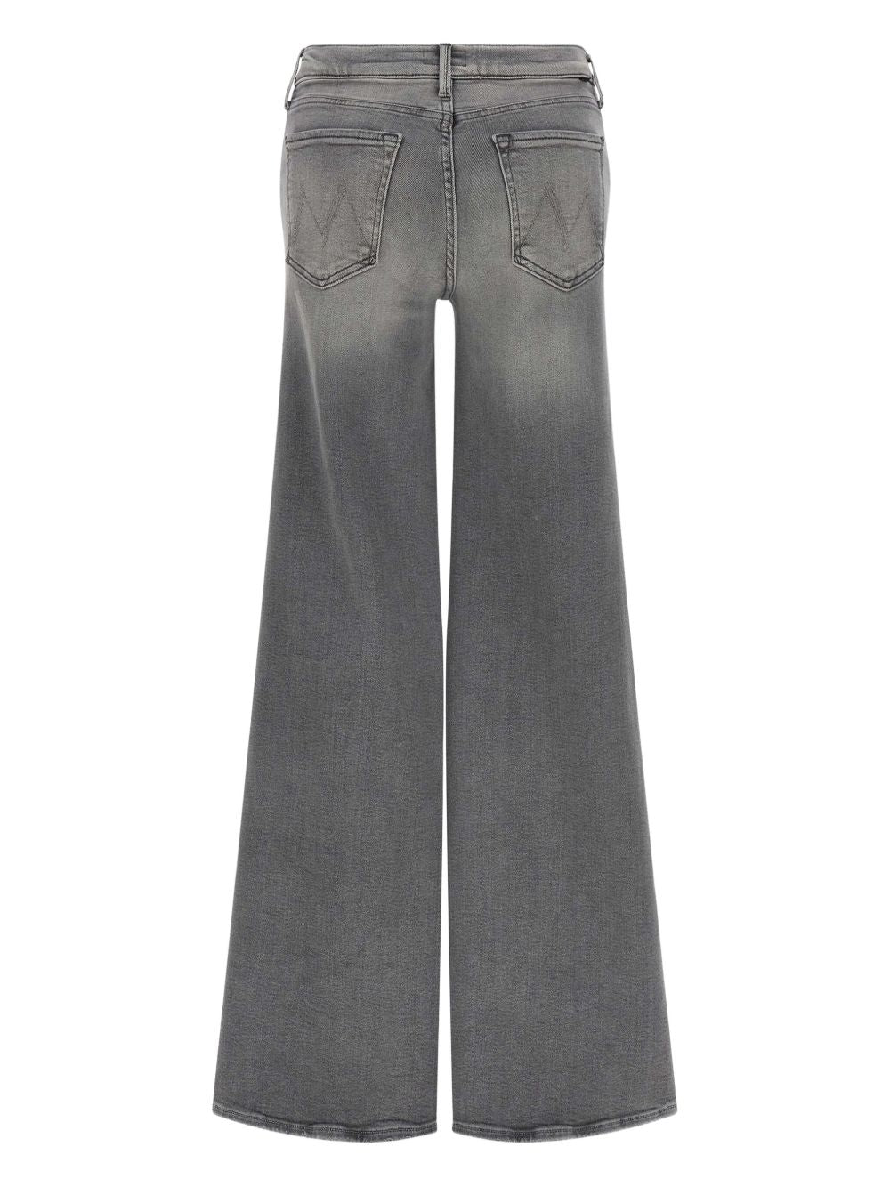 Mother The Twister Heel Grey Silk-Nylon Jeans grey