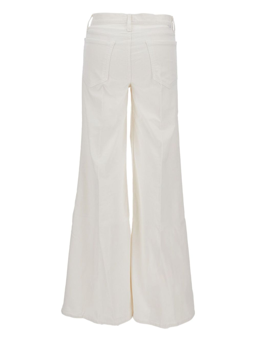 Mother The Twister Sneak Silk & Nylon White Jeans White