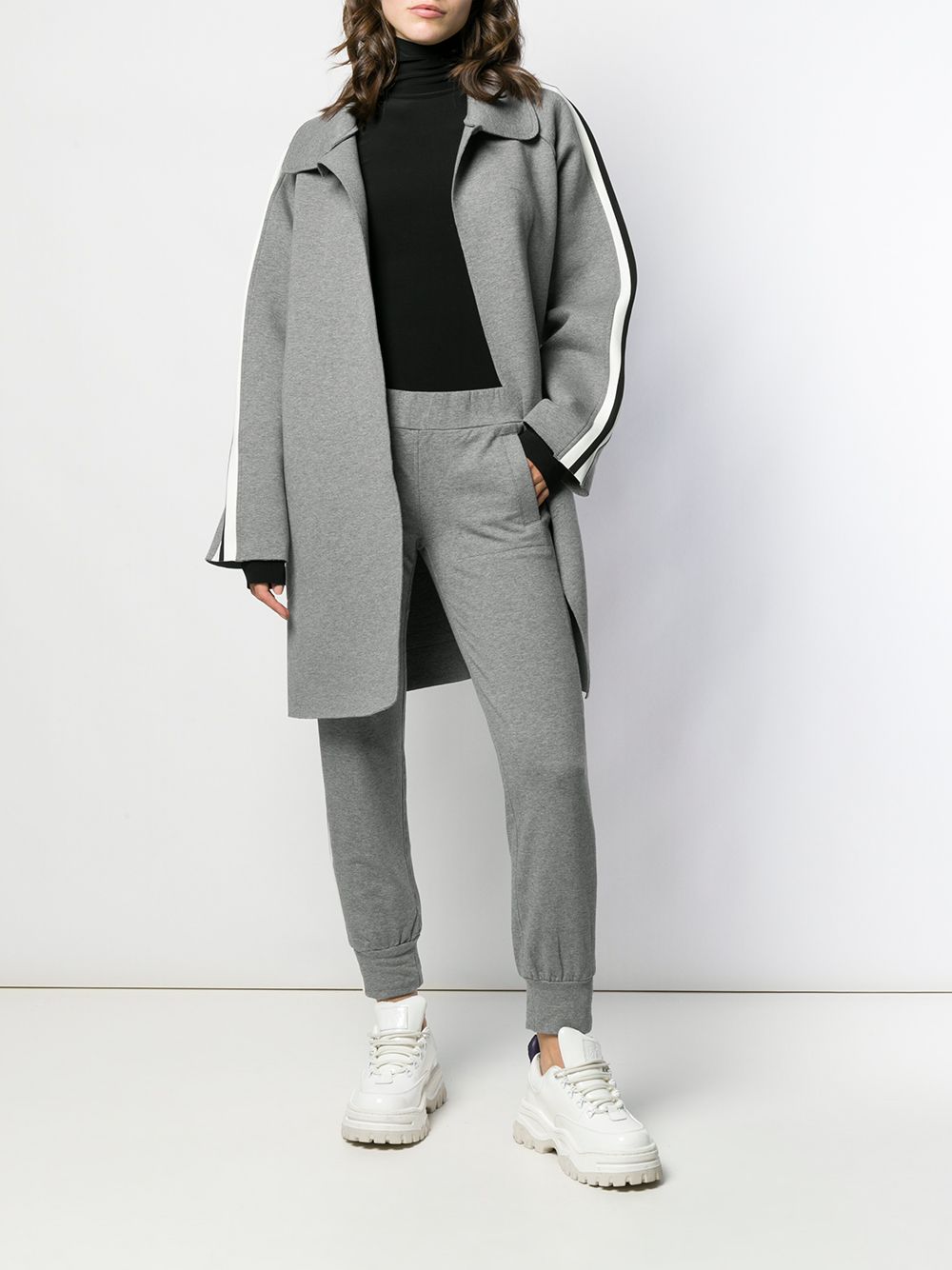 Norma Kamali Silk-Blend Turtleneck Sweater Black