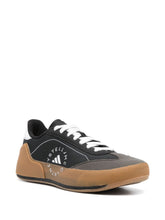 Adidas By Stella McCartney Court Boost Silk and Nylon Sneakers Black Black