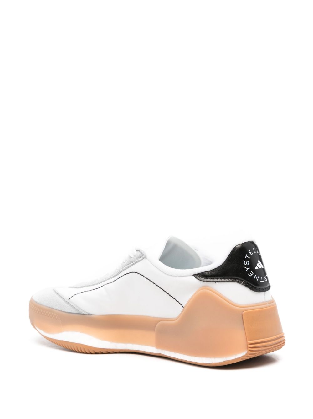 Adidas By Stella McCartney Court Boost Silk & Nylon Sneakers White