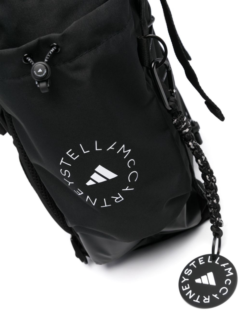 Adidas By Stella McCartney Logo-Print Recycled Polyester Backpack Black