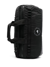 Adidas By Stella McCartney Spacious Silk & Nylon Logo Gym Bag Black