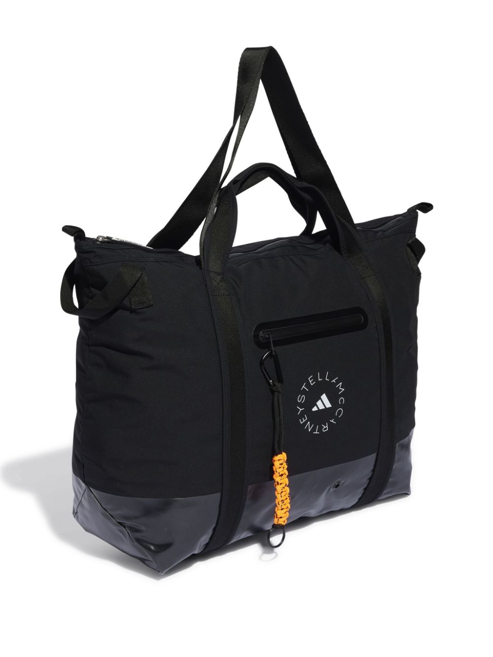 Adidas By Stella McCartney ASMC Silk & Nylon Logo Shopper Bag Black