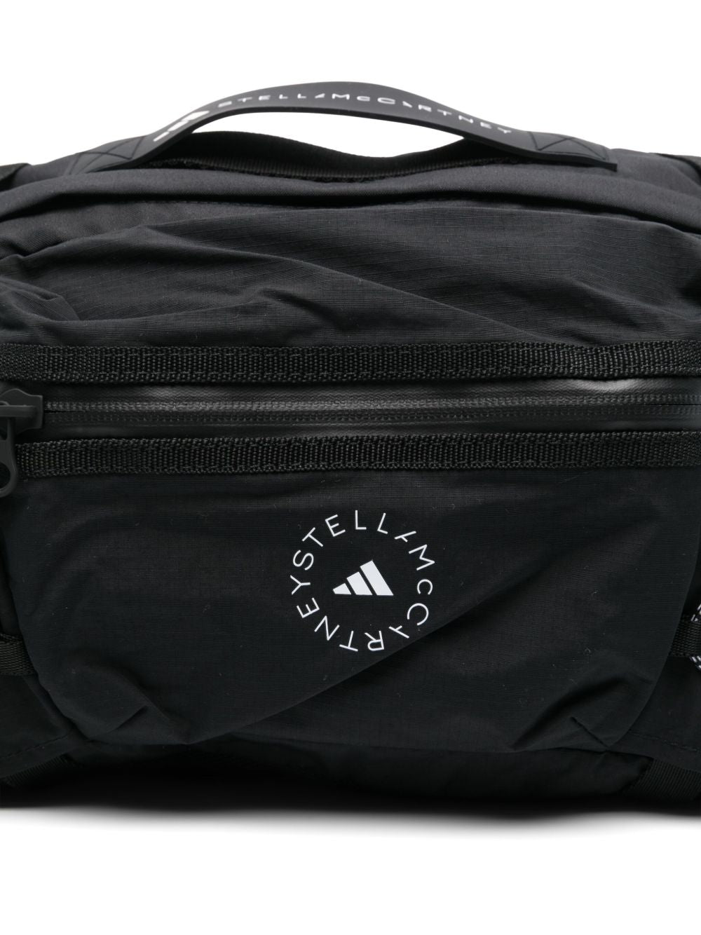 Adidas By Stella McCartney Multisport Logo Silk & Nylon Belt Bag Black