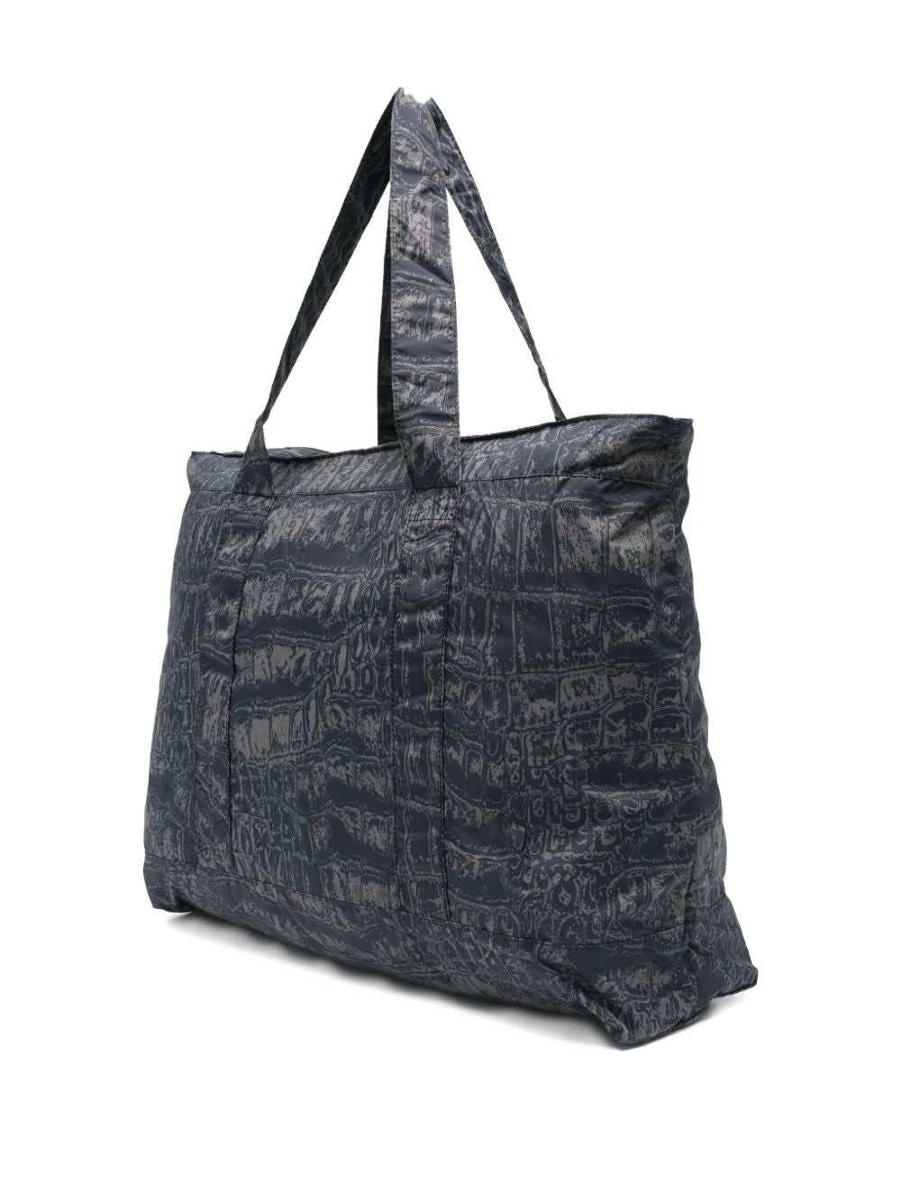 Adidas By Stella McCartney Foldable Crocodile-Print Tote Bag Black