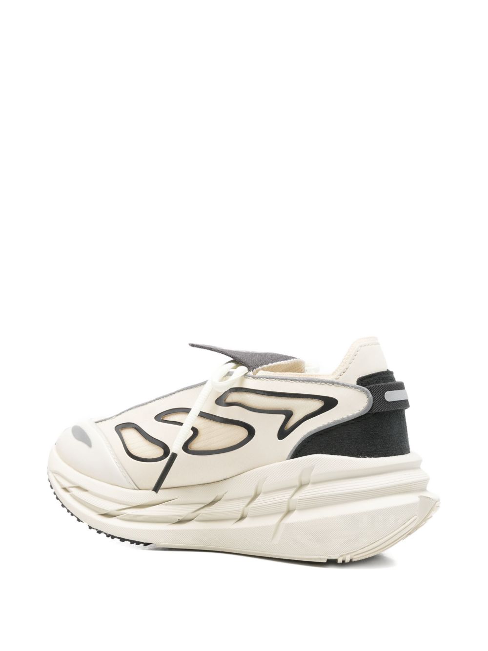 Adidas By Stella McCartney Adistar Platform Low-Top Flame Sneakers White
