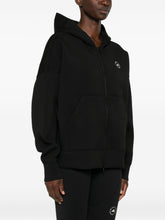 Adidas By Stella McCartney Hooded Zip-Up Scuba Sweatshirt Black Black