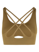 Adidas By Stella McCartney Cross-Back Cutout Gym Bra in Brown brown