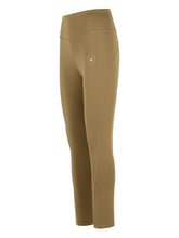 Adidas By Stella McCartney High-Waisted Curved Seam Logo Leggings Brown