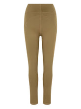 Adidas By Stella McCartney High-Waisted Curved Seam Logo Leggings Brown
