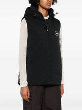 Adidas By Stella McCartney Hooded Zip-Up Sleeveless Vest Black Black