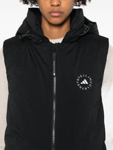 Adidas By Stella McCartney Hooded Zip-Up Sleeveless Vest Black Black