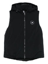 Adidas By Stella McCartney Hooded Zip-Up Sleeveless Vest Black Black