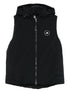 Adidas By Stella McCartney Hooded Zip-Up Sleeveless Vest Black Black