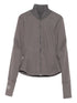 Adidas By Stella McCartney Laser-Cut Grey and Brown High-Neck Jacket Brown