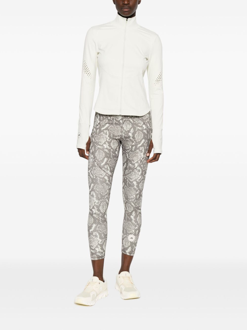 Adidas By Stella McCartney ankle length Printed leggings Grey