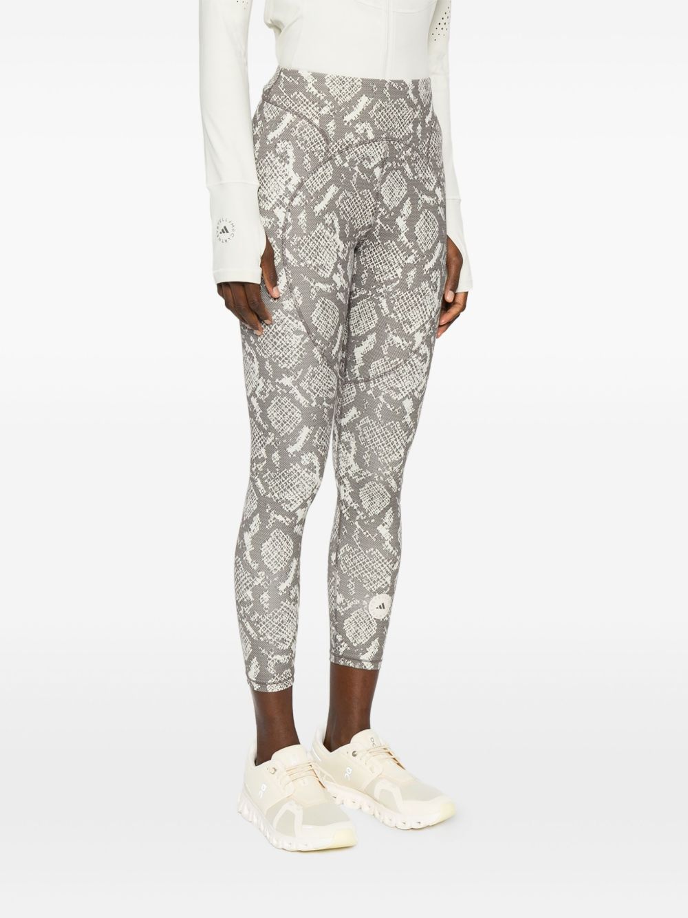 Adidas By Stella McCartney ankle length Printed leggings Grey