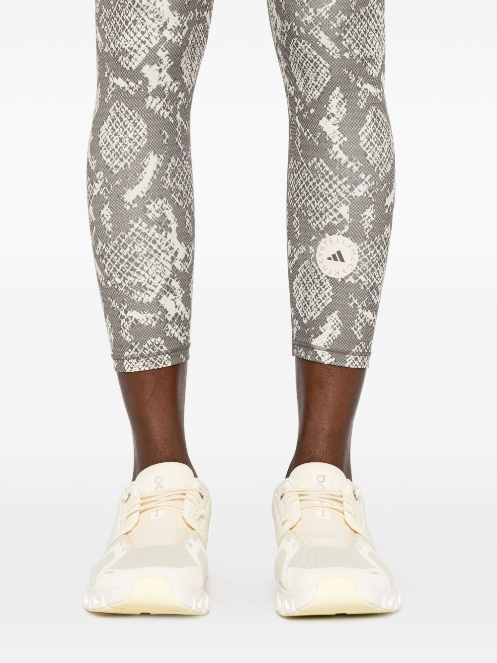 Adidas By Stella McCartney ankle length Printed leggings Grey
