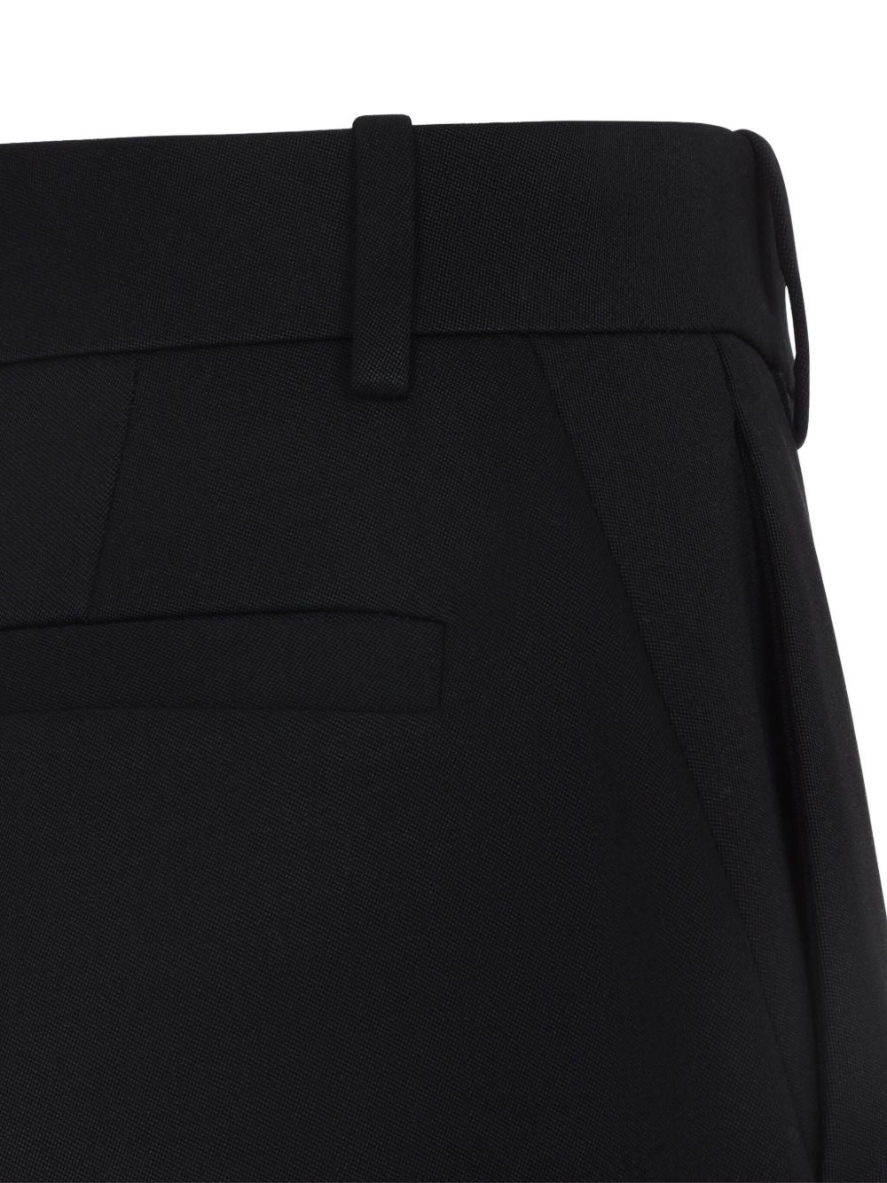 Givenchy High-Waisted Wool Tailored Trousers Black Black