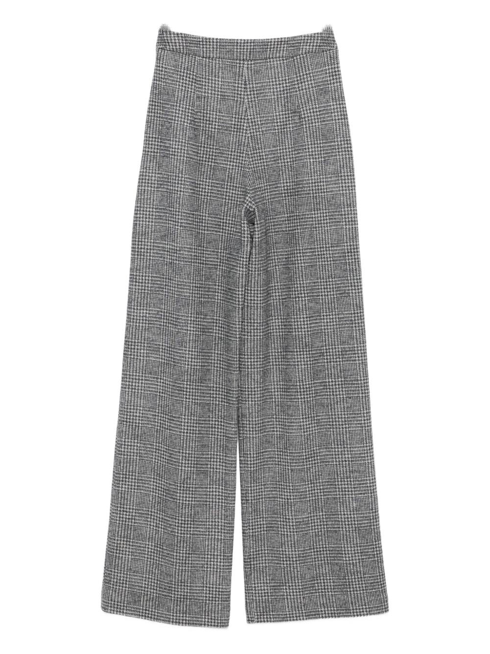 Emporio Armani High-Waisted Wool-Blend Trousers Grey