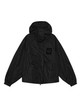 Ganni Longline Recycled Nylon Blouson Jacket Black