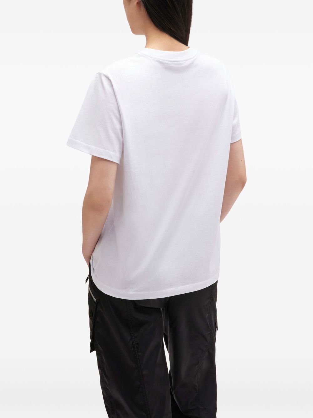 Ganni Neon Kitty Organic Cotton T-Shirt White