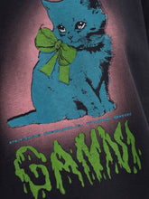 Ganni Neon Kitty Organic Cotton Graphic T-Shirt Grey