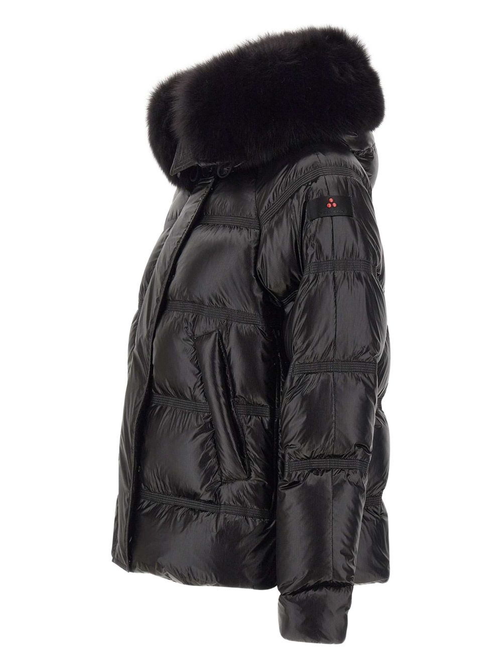 Peuterey Long Puffer Jacket in Black Black
