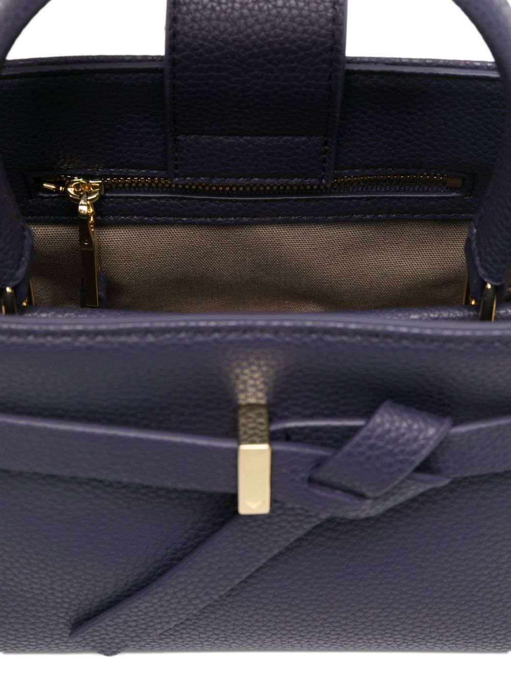Emporio Armani Mini Knotted-Detail Tote Bag Blue