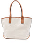 Hogan Pre Small Script Embossed Logo Tote Bag Ivory
