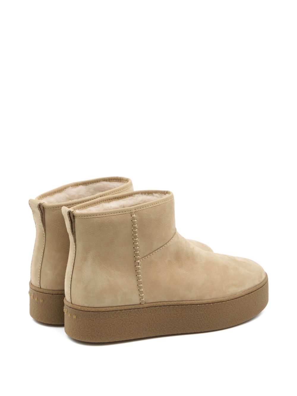 Hogan Pre Beige Suede Platform Slip-On Sneakers Beige