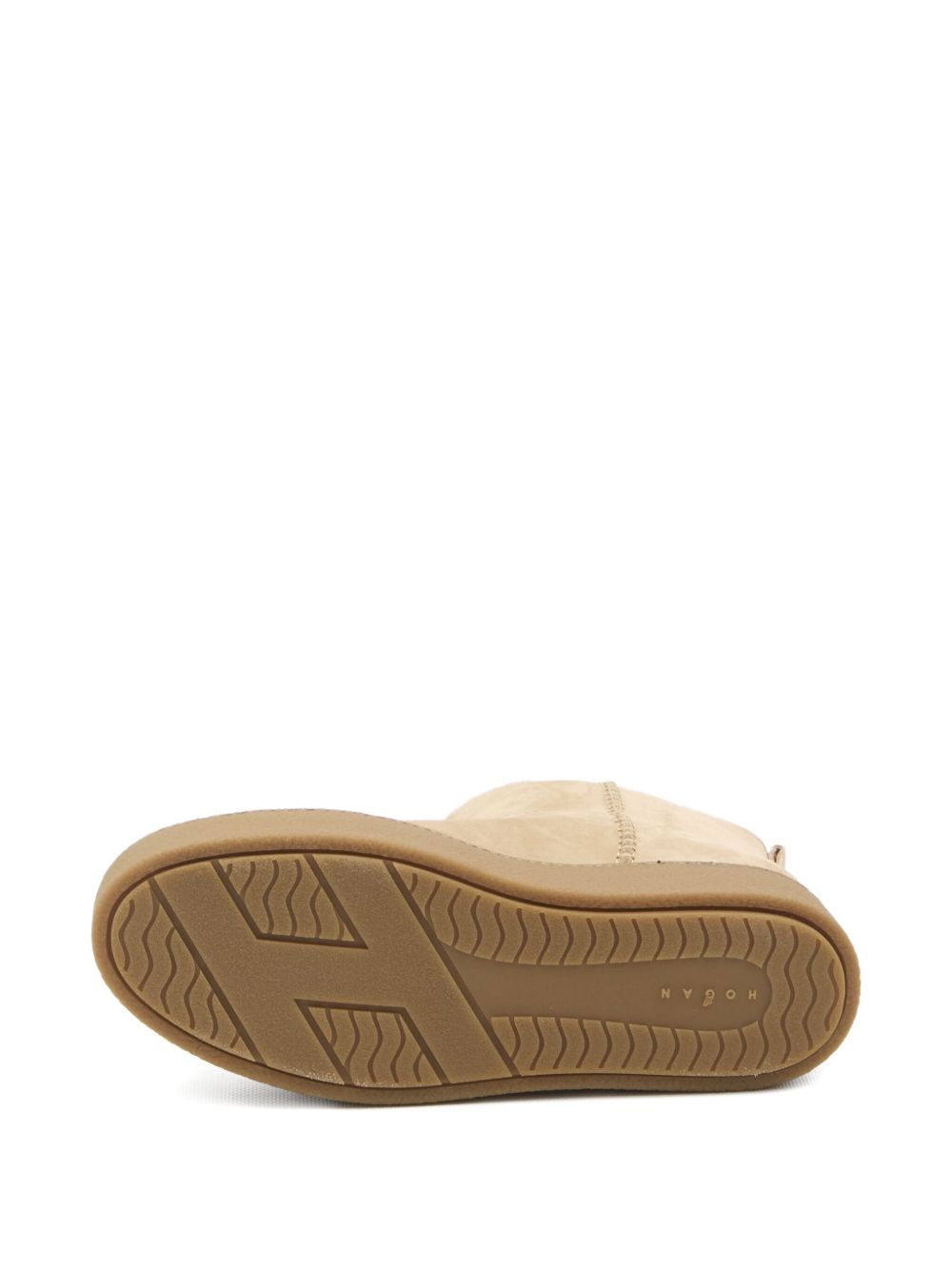Hogan Pre Beige Suede Platform Slip-On Sneakers Beige