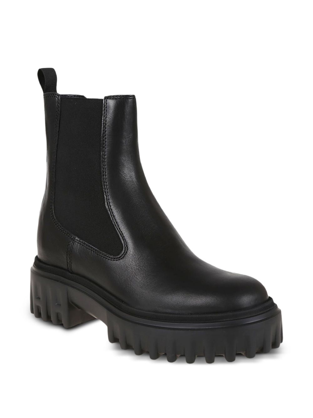 Hogan Pre Platform Leather Chelsea Boots Black