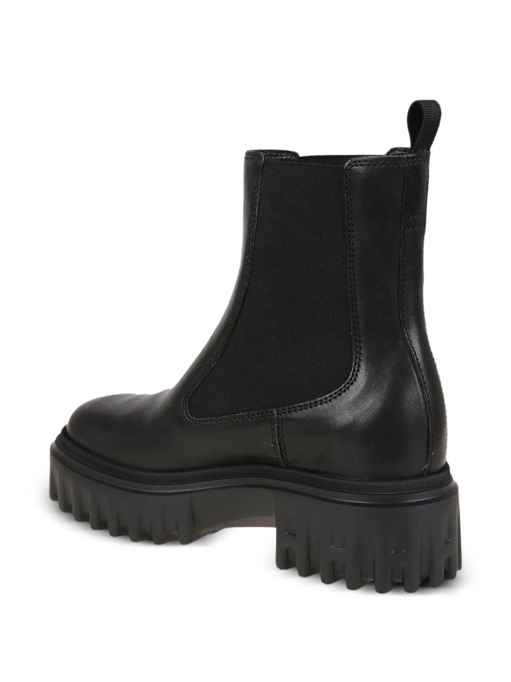 Hogan Pre Platform Leather Chelsea Boots Black