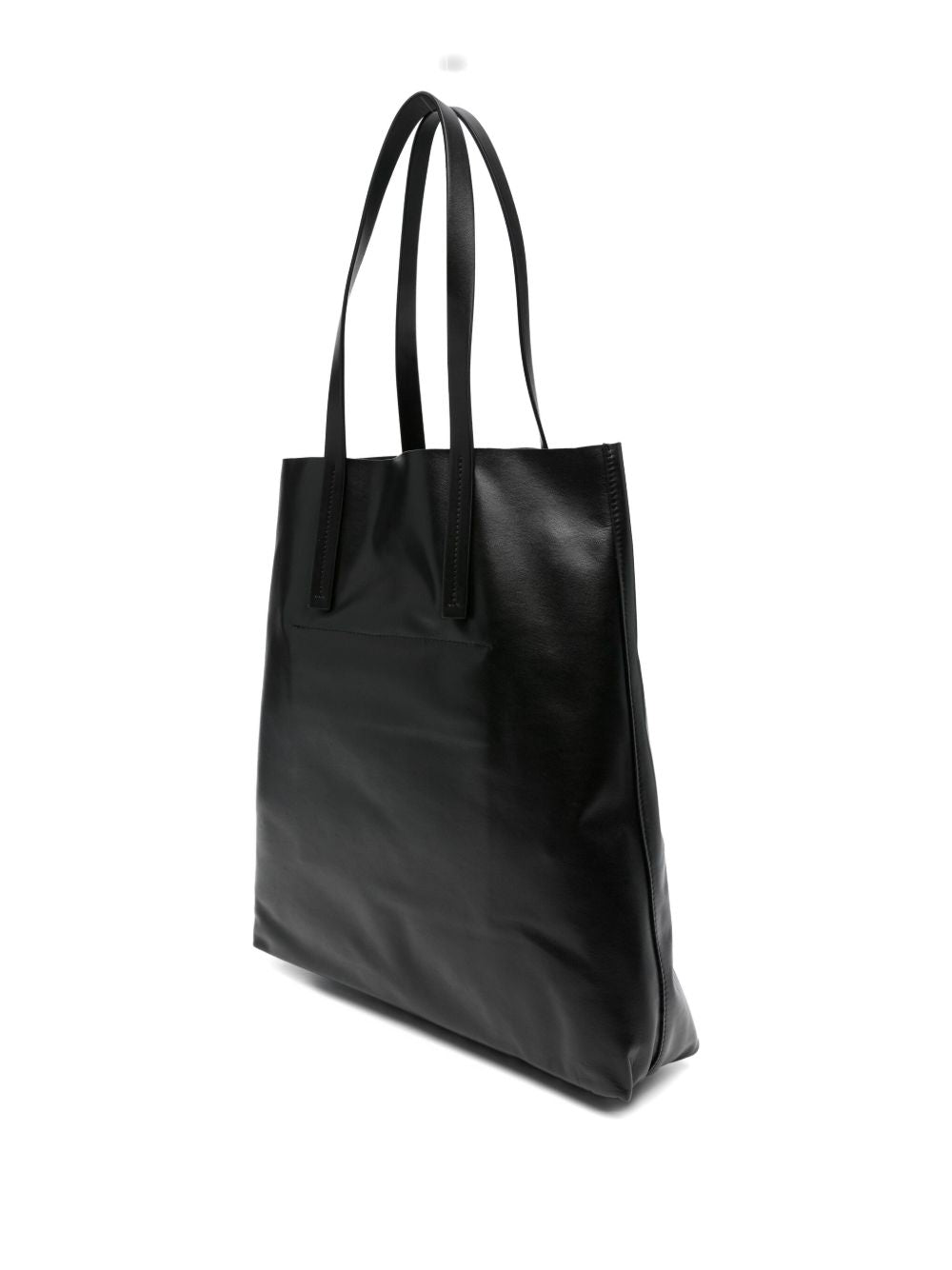 Forte Forte Large Leather Tote Bag Black