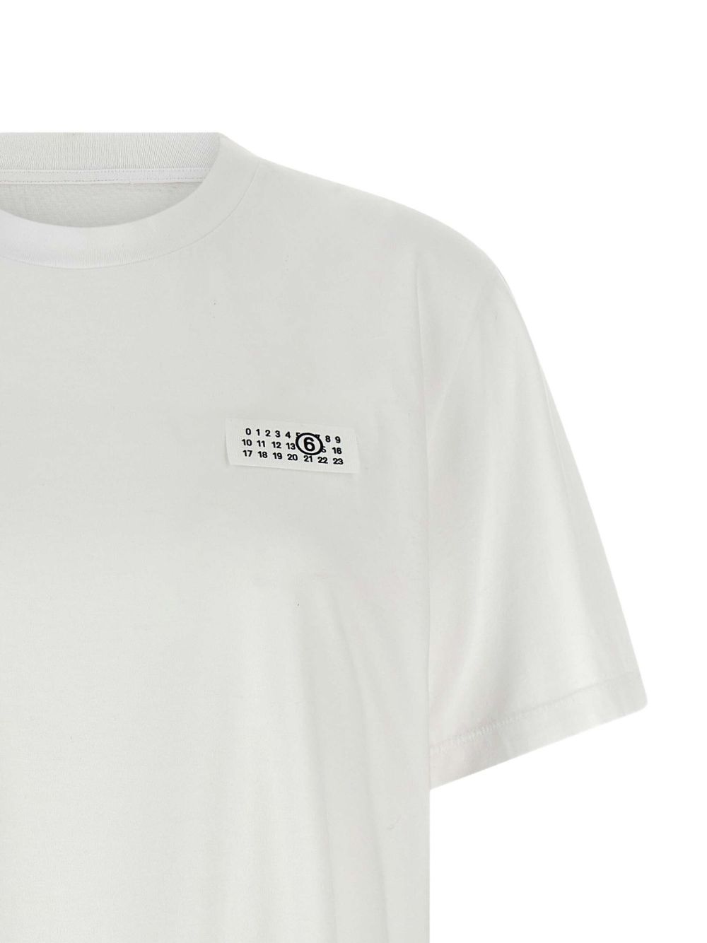MM6 Maison Margiela Crew Neck White Cotton T-shirt White