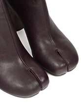 Maison Margiela Tabi Leather Ankle Boots Purple
