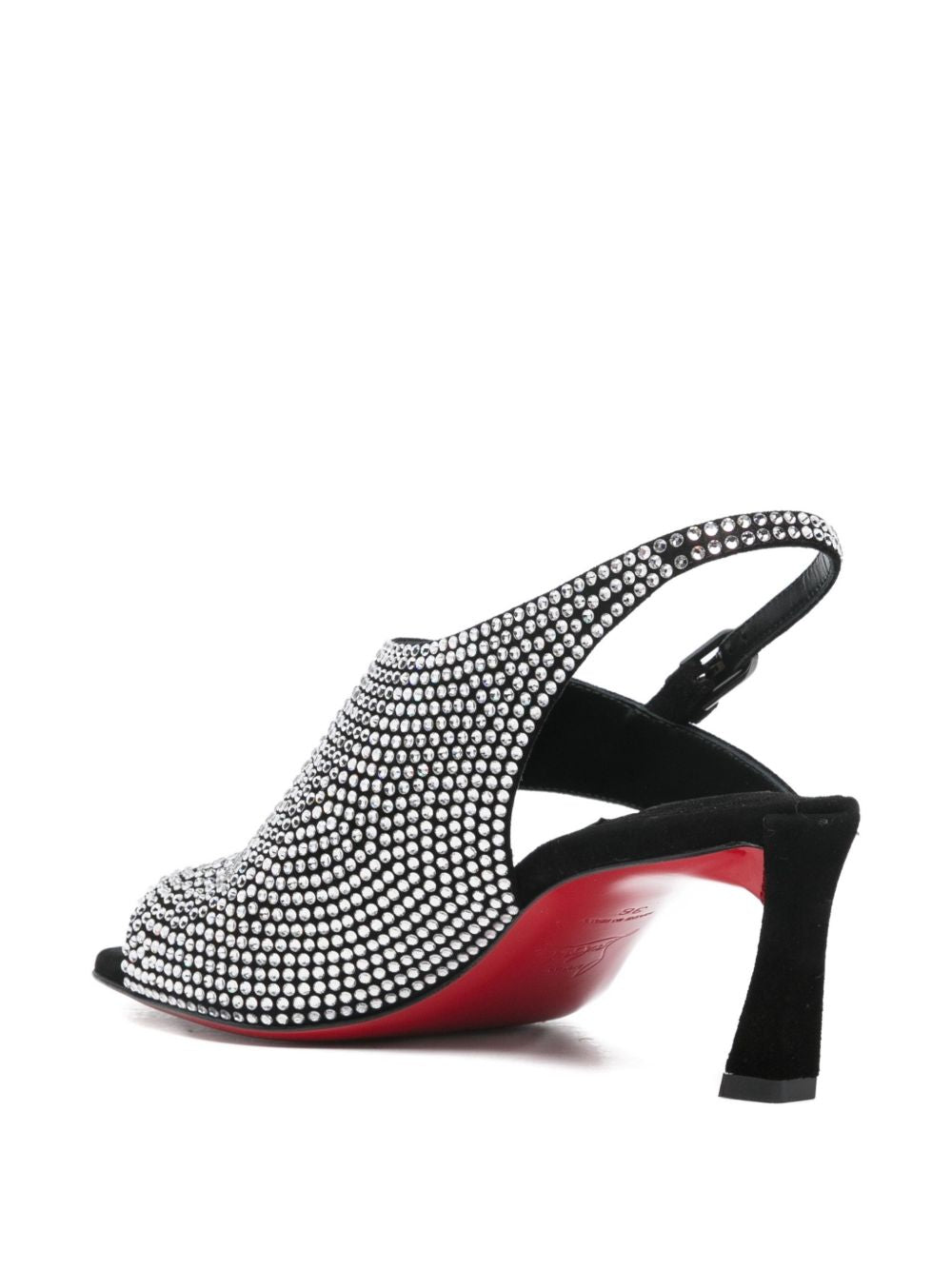 Christian Louboutin Viva Condora Strass crystal-embellished black sandals Black