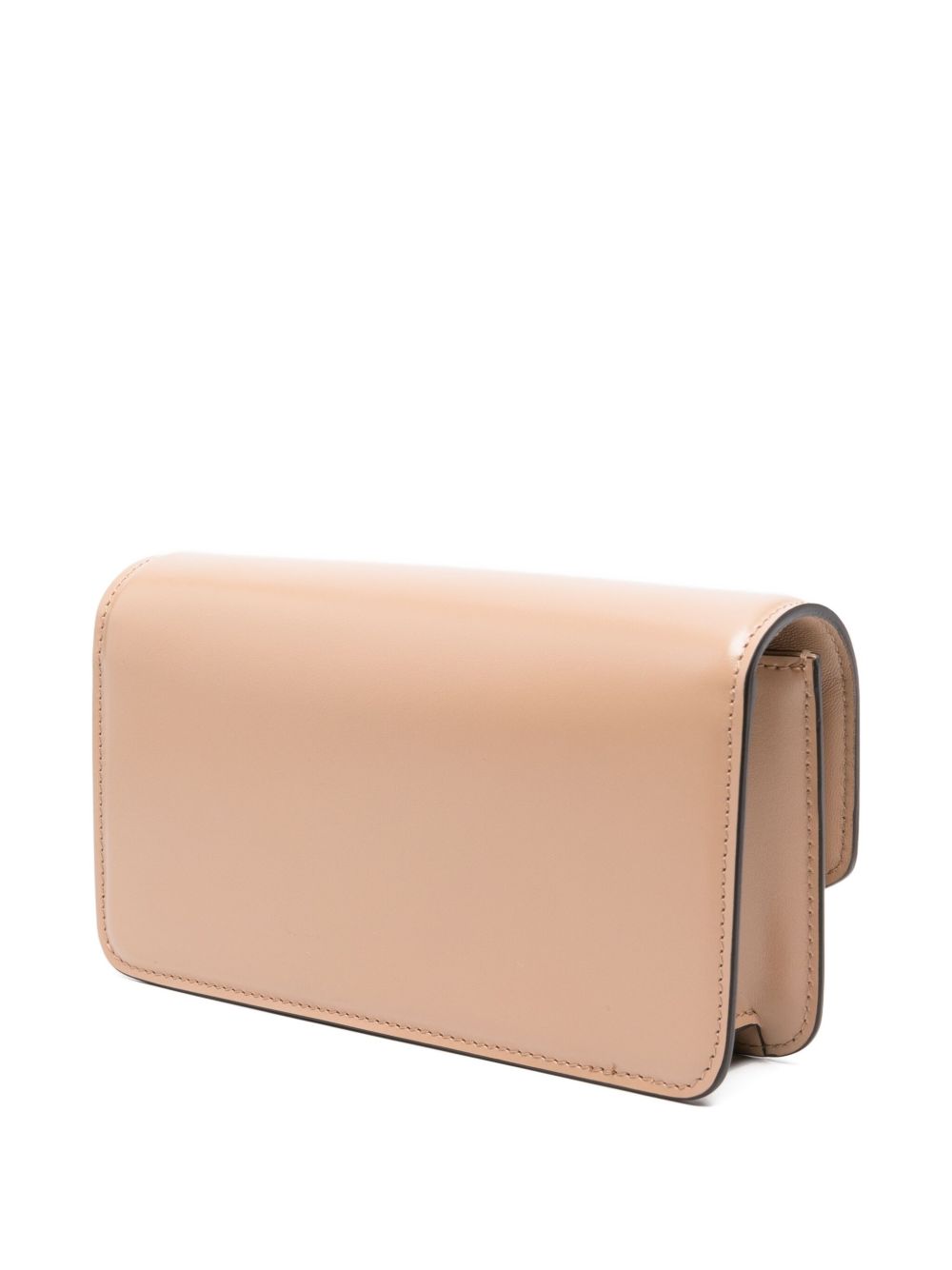 Valentino Garavani VLogo Signature Small Calf Leather Clutch Powder
