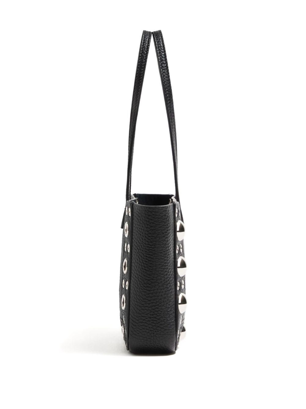 Valentino Garavani Nellcôte Mini Grainy Calfskin Shopping Bag Black