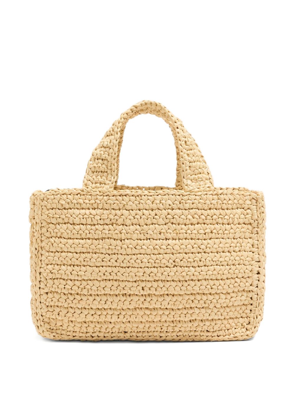 Valentino Garavani Viva Superstar Small Raffia Shopping Bag in Black