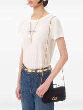 Valentino Garavani VLogo Signature Velvet Chain Wallet Black