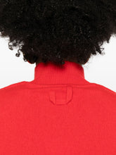 JACQUEMUS Ribbed-Knit High Neck Short Dress Red red