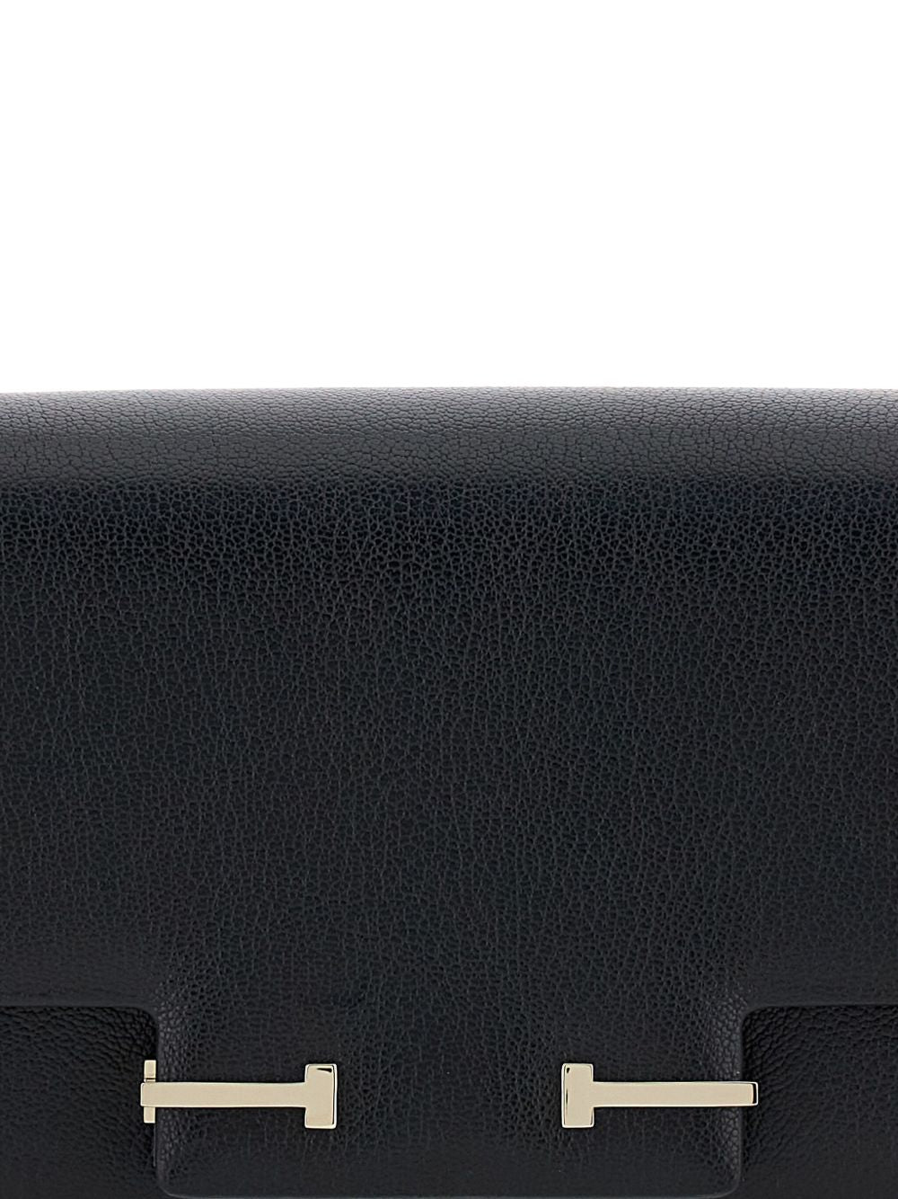 Tom Ford Leather Shoulder Bag Black