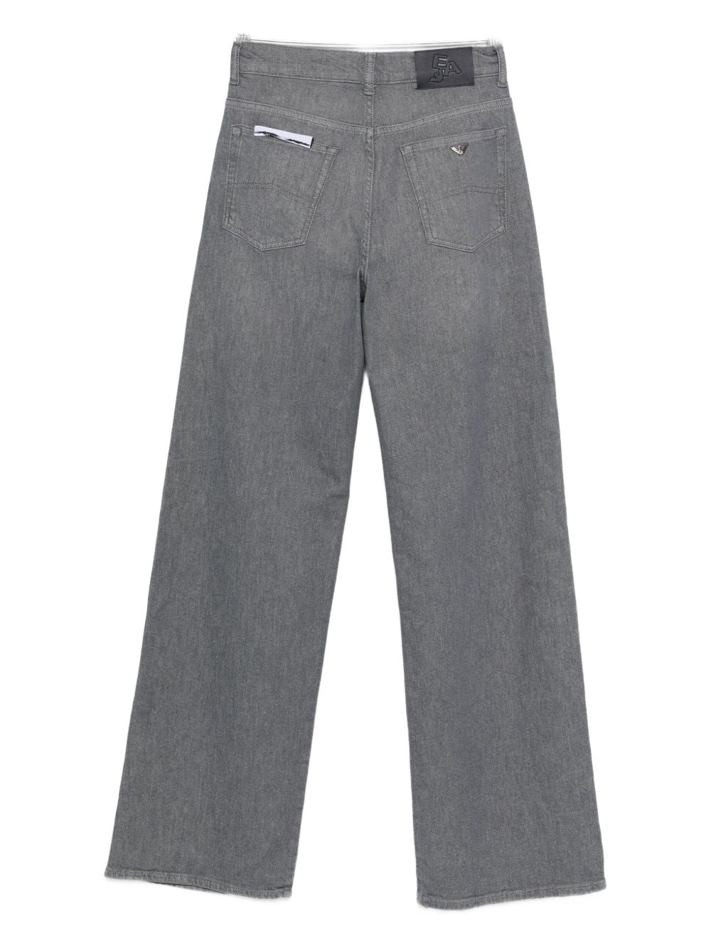 Emporio Armani Grey Medium Waist Straight-Leg Jeans Grey
