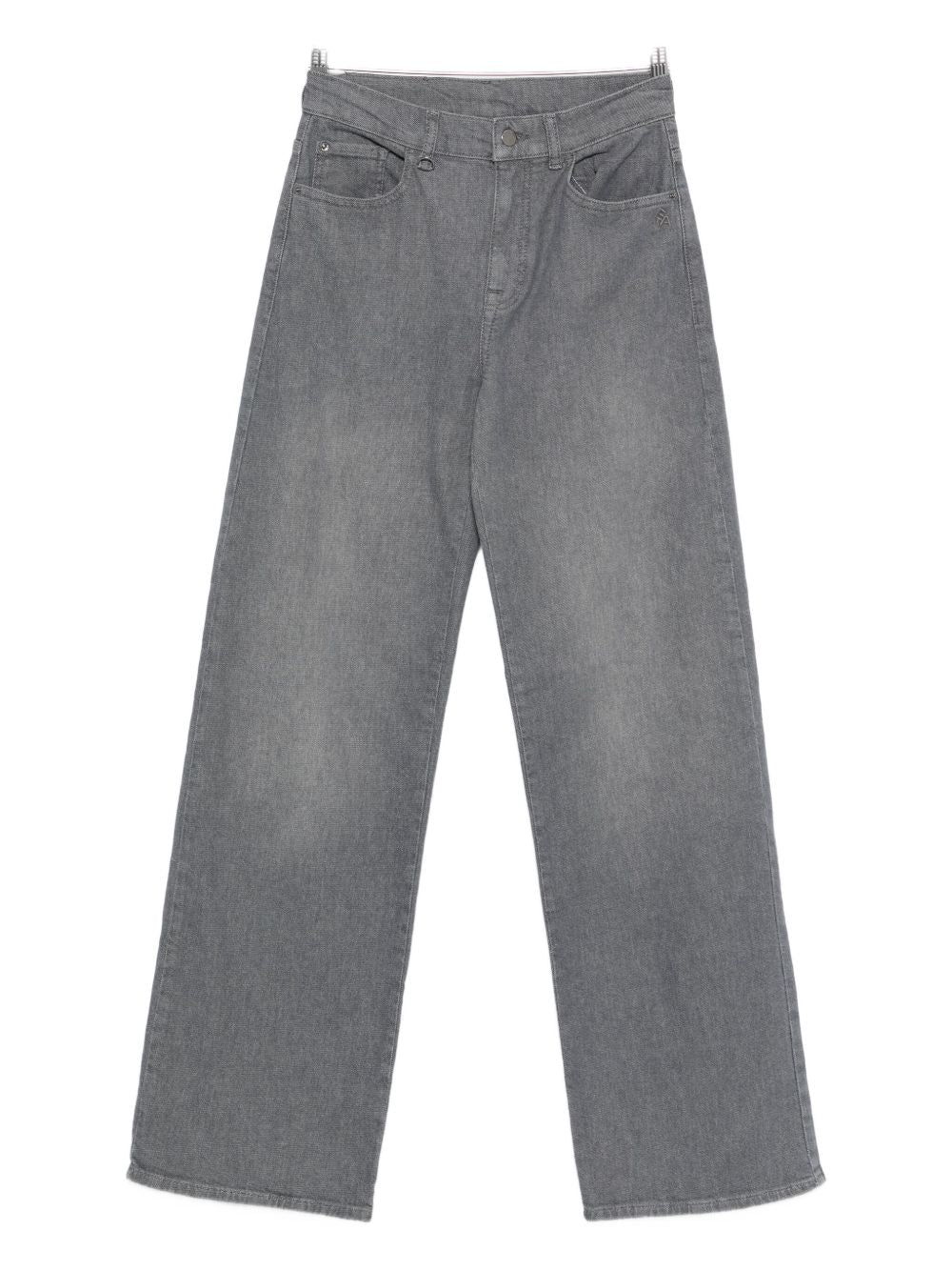 Emporio Armani Grey Medium Waist Straight-Leg Jeans Grey